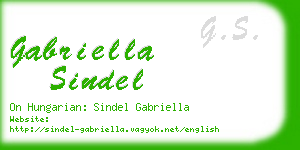 gabriella sindel business card